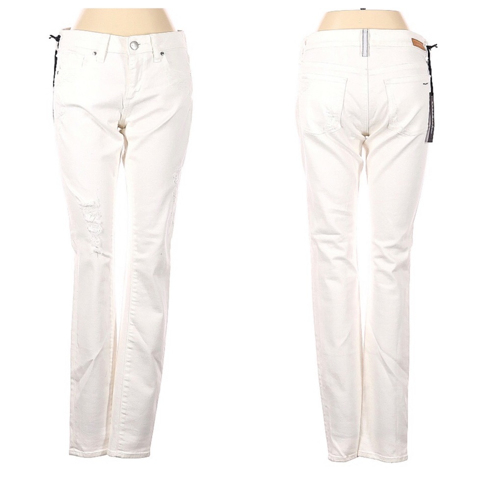 Greywire NEW Chelsea White distressed skinny jeans Sz 26